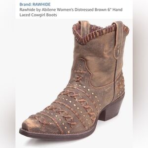Rawhide Leather Boots